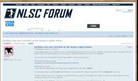 
							         NLSC Forum • JoyToKey: Use your controller as the mouse in game menus								  
							    