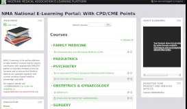 
							         NMA National E-Learning Portal: With CPD/CME Points								  
							    