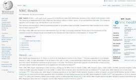 
							         NMC Health - Wikipedia								  
							    