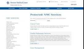 
							         NMC Services - Newton Medical Center								  
							    