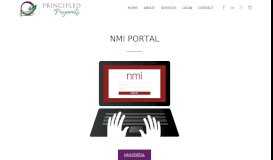 
							         NMI Portal - Principled Payments								  
							    