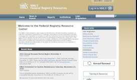 
							         NMLS Federal Registry Resource Center								  
							    