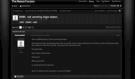 
							         NMM, not sending login token - Open Beta Feedback - The Nexus ...								  
							    