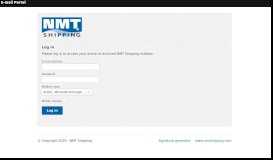 
							         NMT Shipping | E-mail Portal								  
							    