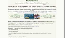 
							         Nnamdi Azikiwe University UNIZIK Post Utme 2018 And Cutt Off Mark ...								  
							    