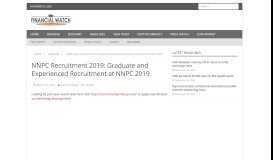 
							         NNPC Recruitment 2019 – Portal & How To Apply [careers.nnpcgroup ...								  
							    