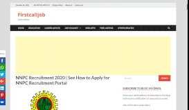 
							         NNPC Recruitment 2019 | See How to Apply for nnpc recruitment portal								  
							    