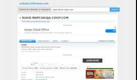 
							         nnpcabuja-coop.com at Website Informer. HOME. Visit ...								  
							    
