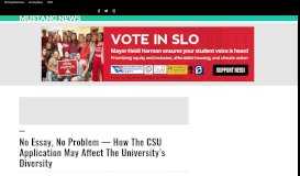 
							         No essay, no problem — How the CSU application may affect the ...								  
							    