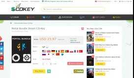 
							         NO.1 Portal Bundle Steam CD-Key Buying Store - www.scdkey.com								  
							    