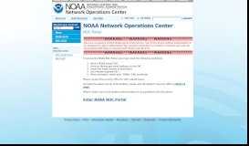 
							         NOC Portal - NOAA Network Operations Center								  
							    