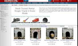 
							         Noch Tunnel Portal (Single Track) G Scale Model Railroad Tunnel ...								  
							    