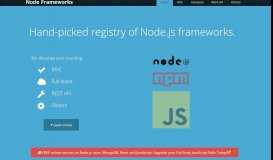
							         Node.js Frameworks								  
							    