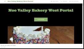 
							         Noe Valley Bakery West Portal - Bakery in San Francisco								  
							    