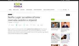 
							         NoiPa Login: accedere all'area riservata cedolini e stipendi - Zoom ...								  
							    