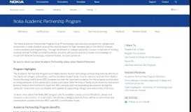 
							         Nokia Academic Partnership Program | Nokia Networks								  
							    
