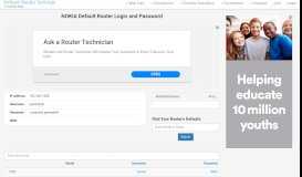 
							         NOKIA Default Router Login and Password - Clean CSS								  
							    