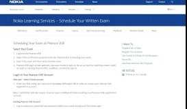 
							         Nokia Learning Services - Schedule Your Written Exam | Nokia ...								  
							    