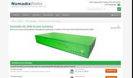 
							         Nomadix AG 2500 Access Gateway | NomadixWorks.com								  
							    