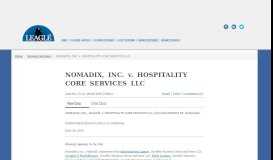 
							         NOMADIX Inc - Leagle.com								  
							    