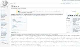 
							         Nomadix - Wikipedia								  
							    
