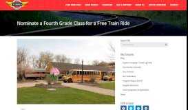 
							         Nominate a Fourth Grade Class for a Free Train Ride ...								  
							    