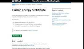 
							         Non-Domestic Energy Performance Certificate Register								  
							    