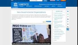 
							         Non-Governmental Organizations - Unesco								  
							    