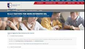 
							         Non-Intensive ESL Registration - Virginia International University								  
							    