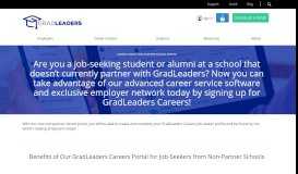 
							         Non-Partner School Portal | for Students + Alumni | GradLeaders								  
							    