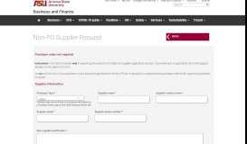 
							         Non-PO Supplier Request | Business and Finance - ASU Business ...								  
							    