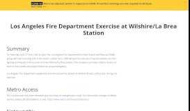 
							         None | Los Angeles Fire Department Exercise at Wilshire/La Brea ...								  
							    