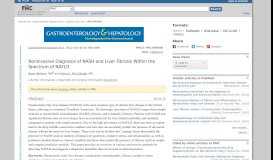 
							         Noninvasive Diagnosis of NASH and Liver Fibrosis Within the ... - NCBI								  
							    