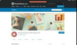 
							         Nonprofit Board Management – WordPress plugin | WordPress.org								  
							    