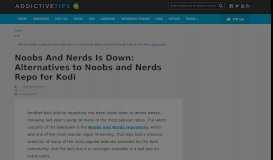 
							         Noobs And Nerds Is Down: Alternatives to Noobs and Nerds Repo for ...								  
							    