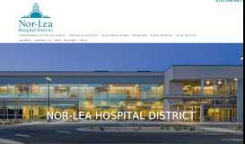 
							         Nor-Lea Hospital District								  
							    