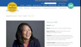 
							         Nora Lin, MD – Allergy & Asthma Specialists								  
							    
