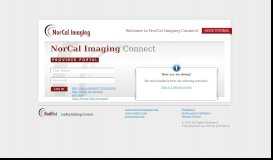 
							         NorCal Connect - Login - My Radiology Portal								  
							    