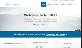 
							         NordLEI - The LEI service provider in the Nordic and Baltic region								  
							    