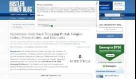 
							         Nordstrom Cash Back Shopping Portal - Hustler Money Blog								  
							    