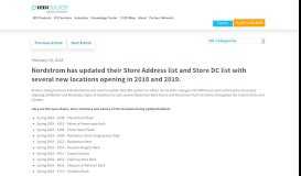 
							         Nordstrom Vendor Updates - Store Address List and DC List Changes								  
							    