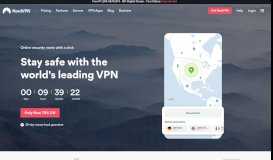 
							         NordVPN: Top VPN service. Online security starts with a click.								  
							    