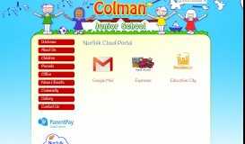 
							         Norfolk Cloud Portal | Colman Junior School								  
							    