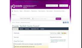 
							         Norfolk County Council - CQC								  
							    