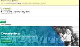 
							         Norfolk Schools - Norfolk County Council's website for school staff								  
							    