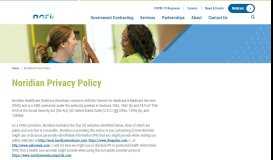
							         Noridian Privacy Policy - Noridian								  
							    
