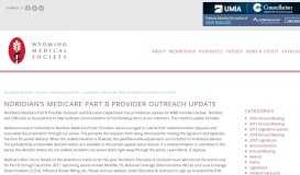 
							         Noridian's Medicare Part B Provider Outreach Update - Wyoming ...								  
							    