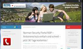 
							         Norman Security Portal NSP - Antivirenschutz einfach und schnell ...								  
							    