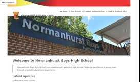 
							         Normanhurst Boys High School – Fostering excellence in young men ...								  
							    