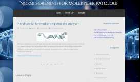 
							         Norsk portal for medisinsk-genetiske analyser								  
							    